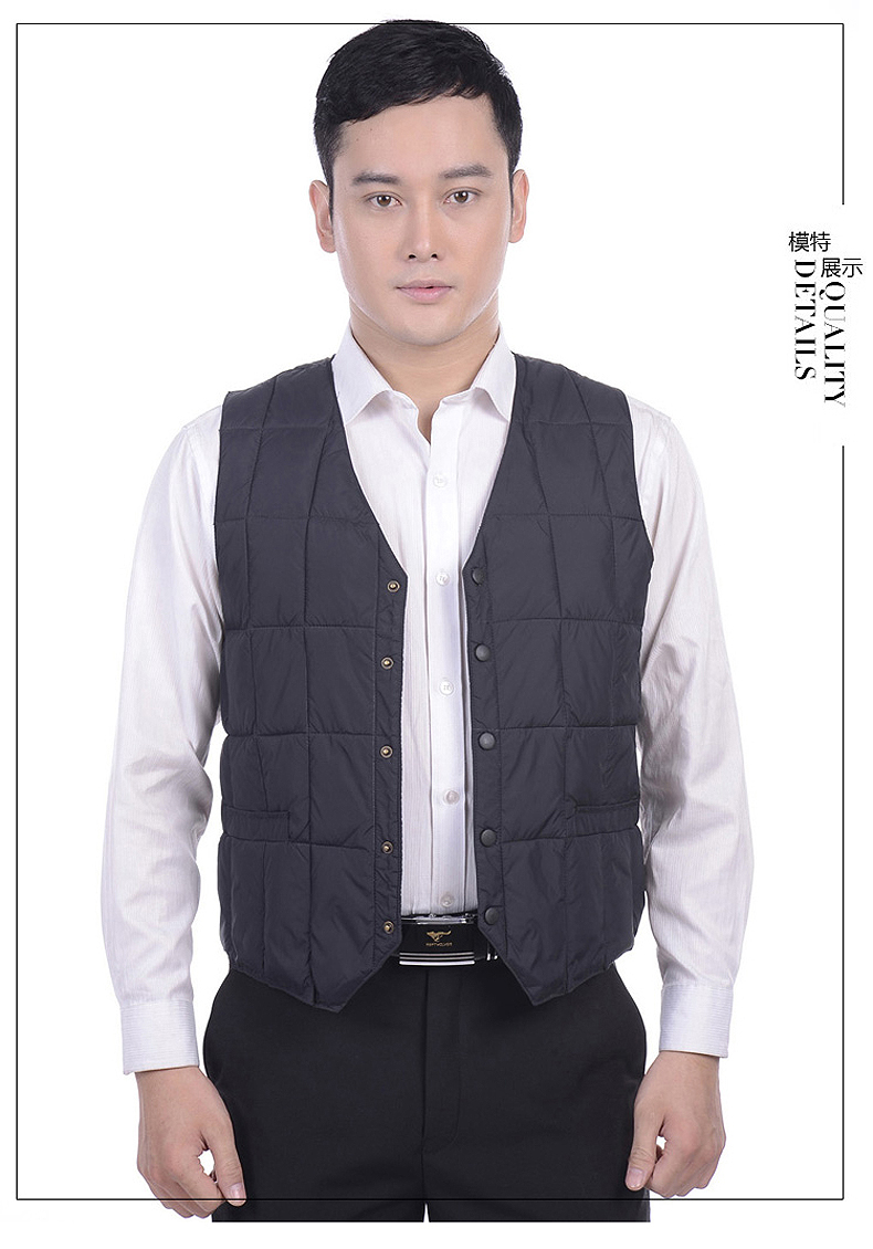 Mùa thu và mùa đông tuổi trung niên xuống áo vest nam ao ba lo nam