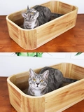 Сплошная древесная гофрированная бумага гнездо кошачья кошачья кошачья доска самостоятельно продуманные когти могут заменить гофрированную бумажную игрушечную продукцию для кошек