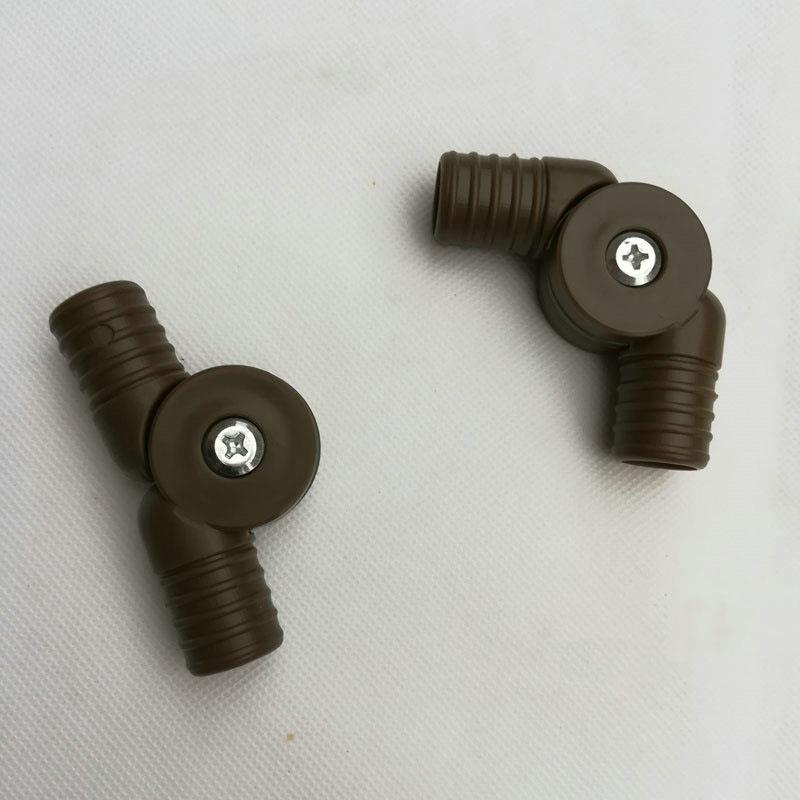 Folding cane lounge chair activity joint connecting button modern adult lunch Mahjong chair round pipe plastic accessories full