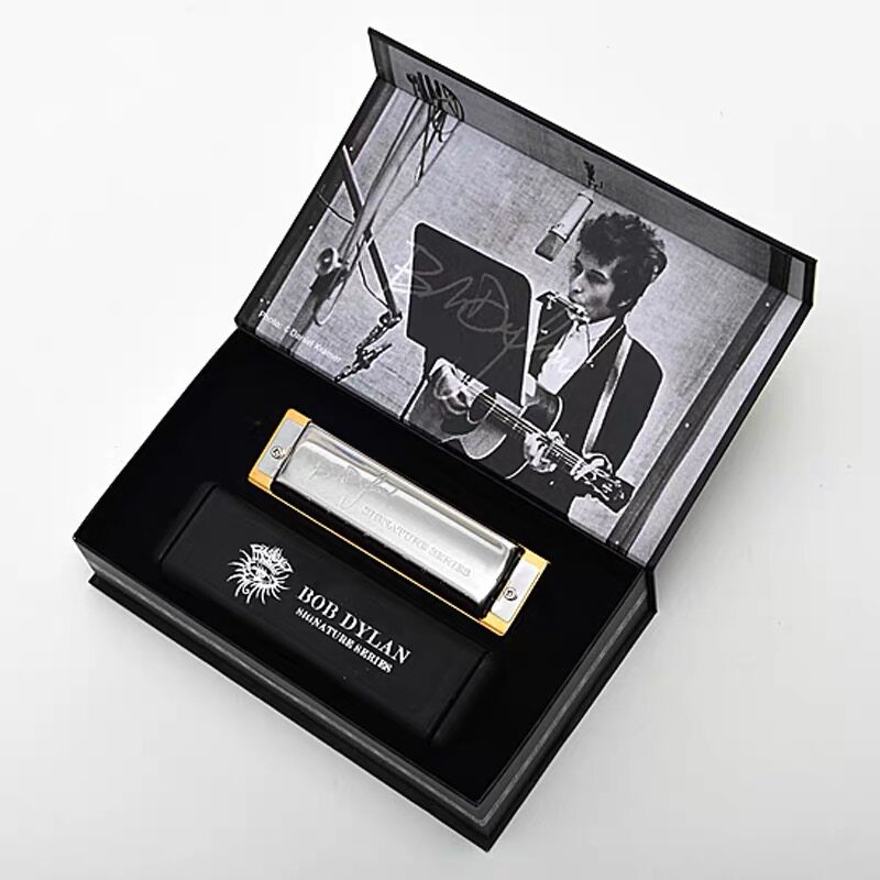 German original HOHNER BOB DYLAN BOB DYLAN SIGNATURE LIMITED edition 10-hole BLUES HARMONICA