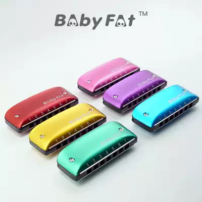 Babyfat 7 Seven Hole Blues Color Beginner Harmonica PADDY Country minor Fashion Hanging BF
