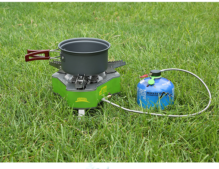 Bếp lửa ngoài trời bảy sao bếp lò cắm trại đặt di động tự lái gió bảy sao kho báu bếp gas hoang dã - Bếp lò / bộ đồ ăn / đồ nướng dã ngoại bếp cồn đẹp