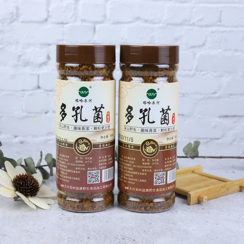 Tahar river polypore fungus tea 80g * 1 canned Daxing Analing North and South Dry stock birch edible mushroom tea