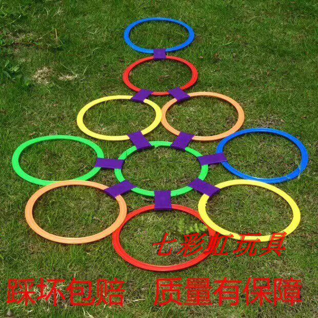 Kindergarten Sensory Integration Training Equipment Indoor Game Toy Jumping Plaid Children Outdoor Sports Jumping House