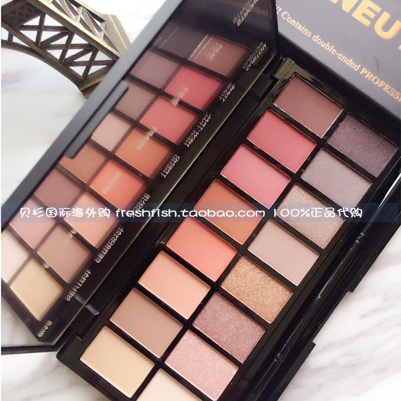 现货 英国Make up revolution眼影桃花妆 眼部彩妆盘neutrals16色