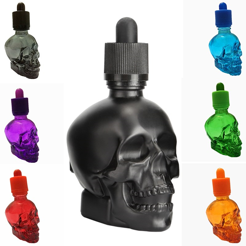Skull Skull Head Bitter Essence Bottle Dropper skull head bitter medicinal liquor dropper bottle BITTER BOTTLE30 60 120ml