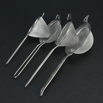 304 high-quality stainless steel triangular filter mesh leakage cocktail filter mesh for export bartenders