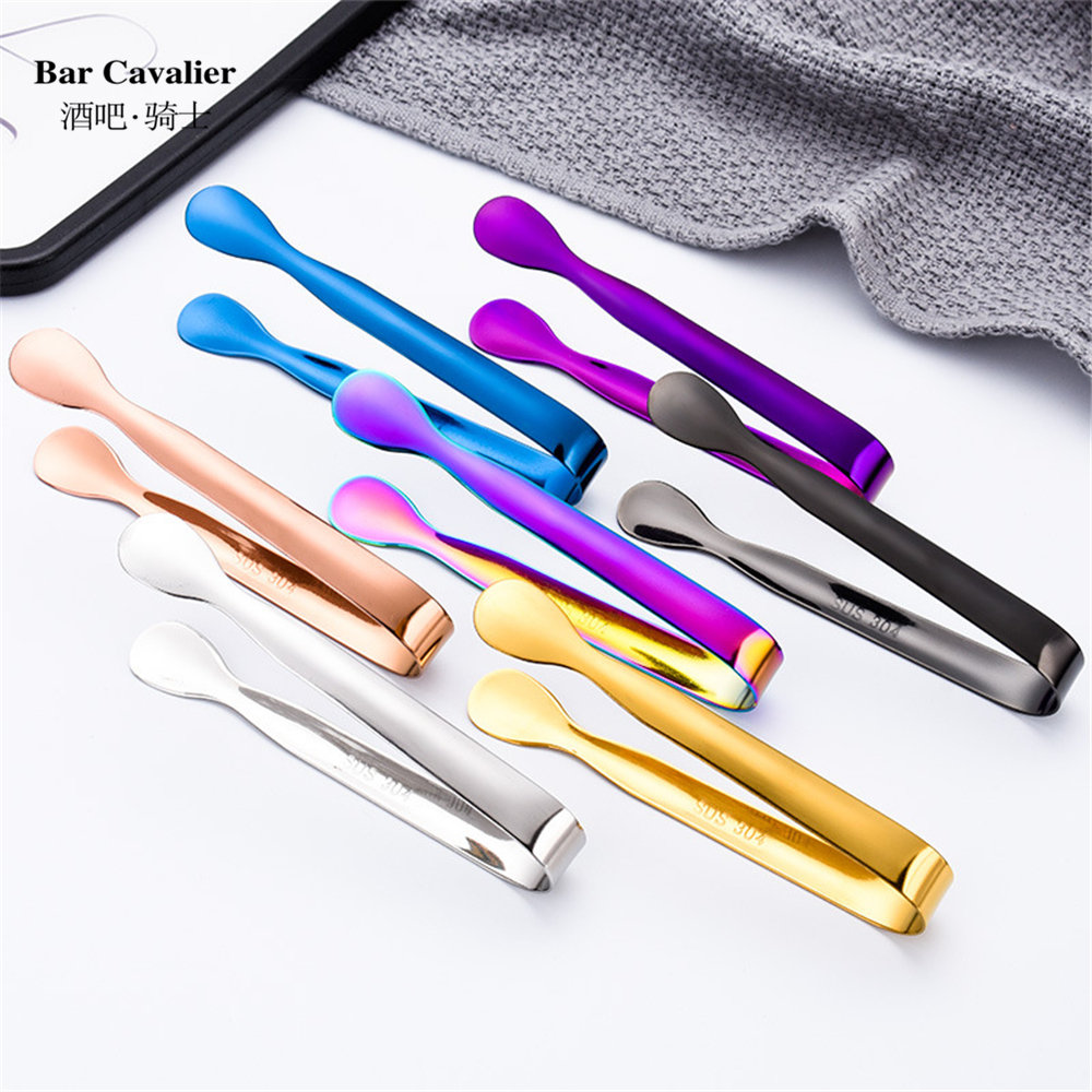 304 stainless steel thickened ice clip lemon slice clip Ice cube ice cube coffee sugar pastry clip Small food clip