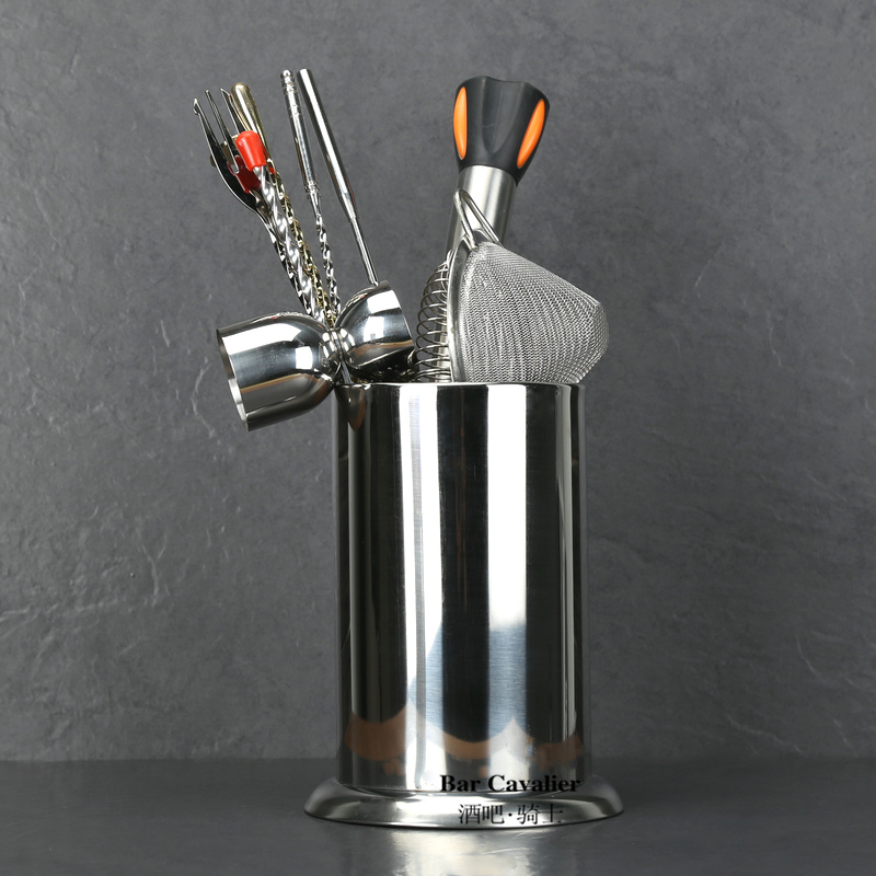 Bar knight bartending tool storage tube Bar spoon storage tube Bar bartending gadget tube Straw bucket Chopstick bucket