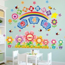 Classroom layout Wall stickers Excellent works Display column support class wall stickers Classroom English corner decoration excellent works