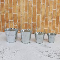 Jane Yoda Garden New Pint Home Decoration Mini table Balcony Containing Galvanized Iron Leather Flower Barrel Simulation Plant Basin