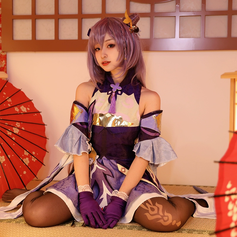 cosplay yun jin Gợi cảm Genshin Tác Động cos quần áo làm sẵn khắc Qing Yujie C quần áo full game anime cosplay phù hợp với miko yae cosplay