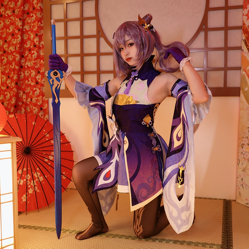 cosplay yun jin Gợi cảm Genshin Tác Động cos quần áo làm sẵn khắc Qing Yujie C quần áo full game anime cosplay phù hợp với miko yae cosplay