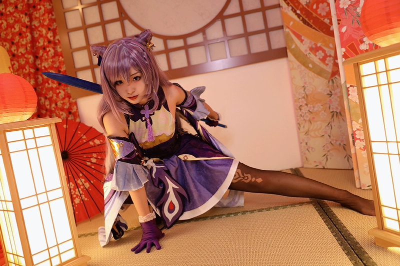 cosplay yun jin Gợi cảm Genshin Tác Động cos quần áo làm sẵn khắc Qing Yujie C quần áo full game anime cosplay phù hợp với miko yae cosplay