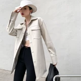 Демисезонная куртка, приталенный плащ, модный корсет, коллекция 2021