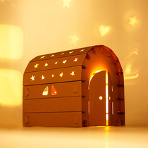 Childrens baby diy paper castle small house Child Princess 11 district doll House House house house Indoor handmade kindergarten