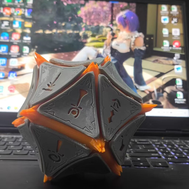 Baldur's Gate 3 Shadow Heritage Multi-Faceted Dice Remote Control Night Light Model Peripheral Can Be Gift Figure