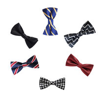 Korean childrens bow tie canvas safety pin bow tie baby performance small tie elastic tie