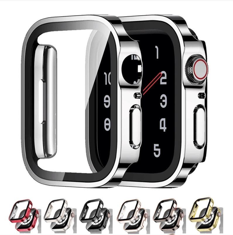 Glass+Cover Is Suitable for Apple Watch Case iWatch Series S10 9 8 7 6 Se