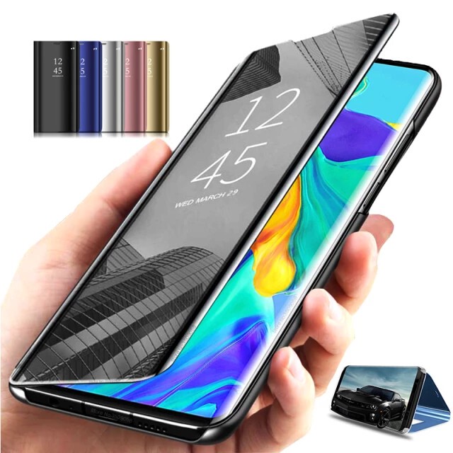 Suitable for Samsung A16 A15 A56 A55 S22 Plus S23+ S24Fe S25+ S25Edge S24U S26 Ultra Smart Mirror Flip Case
