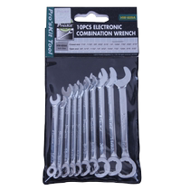 Taiwan Baogong Metric Small Plum Open Wrench Set British Plum Blossom Wrench British Open Wrench 10-piece Set