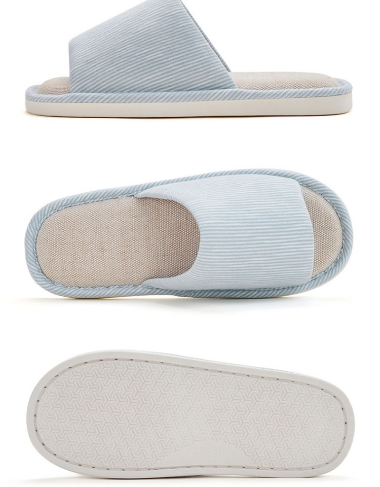 网易严选日式棉麻拖鞋女夏季情侣凉拖室内家居家用居家亚麻拖鞋男