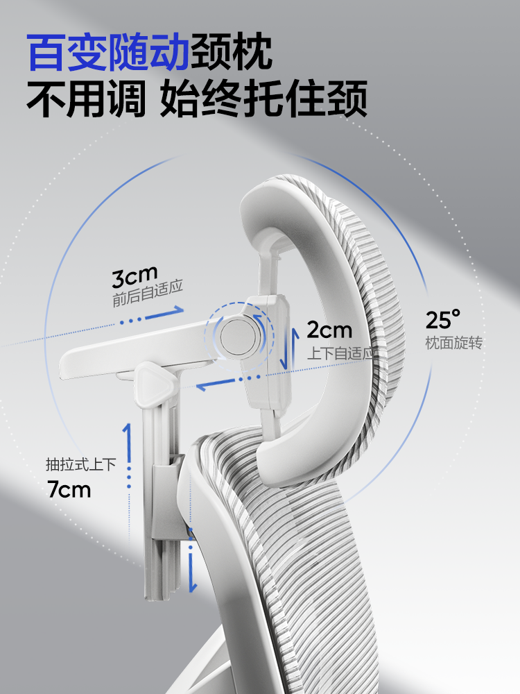 Netease Carefully Selects F500 Ergonomic Chair, Computer Chair, Gaming Chair, Office Executive Chair, Long-Sitting Study Chair, Home Seat