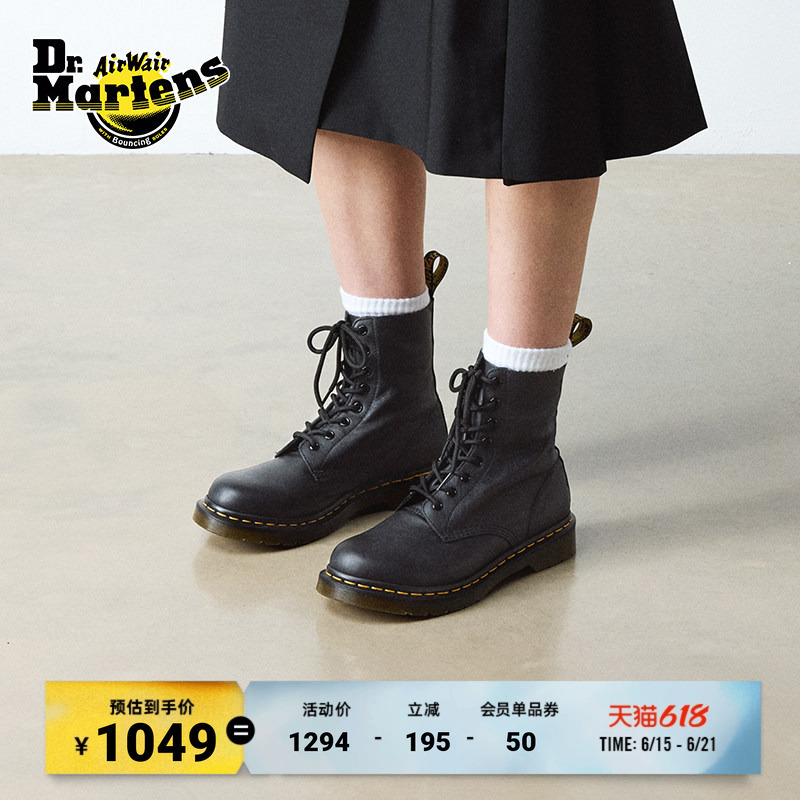 Dr.Martens 1460 Virginia Men's and Women's New Spring Style Soft Leather Boots with Lychee Pattern Dr.Martens 1460 Virginia Men's and Women's New Spring Style Soft Leather Boots with Lychee Pattern