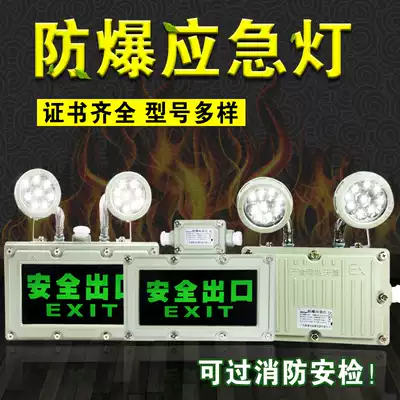 Explosion-proof emergency lighting Double-headed light source sign light Safety exit fire engineering power outage LED emergency lighting lamps and lanterns