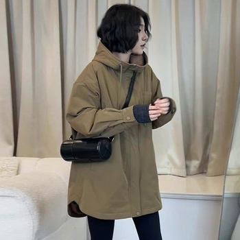 Spliced knitted mid-length thin cotton coat Spliced knitted mid-length thin cotton coat