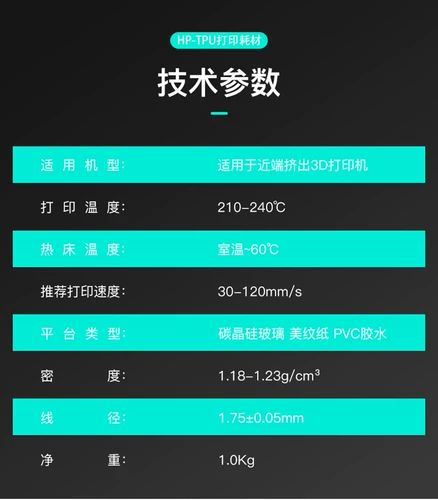 Аксессуары для 3D принтера, эластичный принтер, 1.75мм, 3D печать