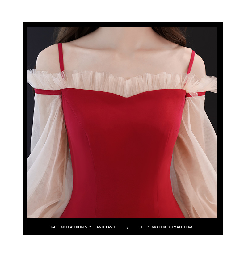 Robe du soir manche bouffante - Ref 3210089 Image 15