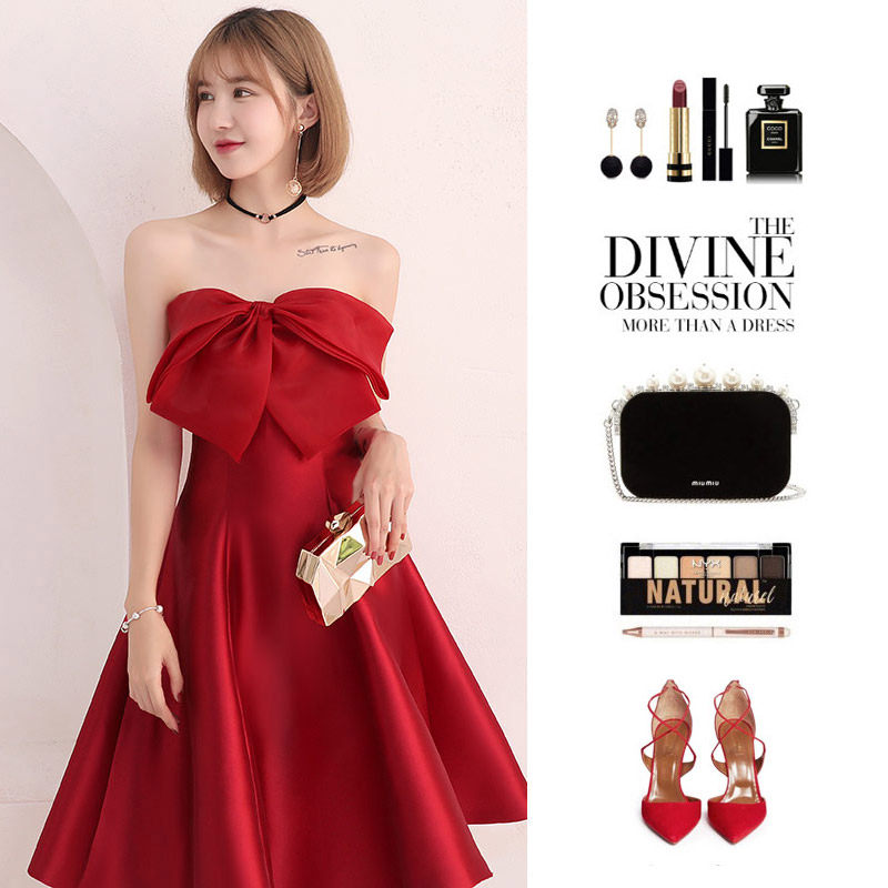 Toast Short 2020 Married New Red Bride Banquet Banquet Female Spot