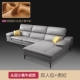 Yiluo ánh sáng sang trọng sofa da kết hợp lớp đầu tiên da bò phòng khách đồ nội thất da nghệ thuật sofa Bắc Âu hiện đại tối giản - Ghế sô pha