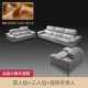 Yiluo ánh sáng sang trọng sofa da kết hợp lớp đầu tiên da bò phòng khách đồ nội thất da nghệ thuật sofa Bắc Âu hiện đại tối giản - Ghế sô pha