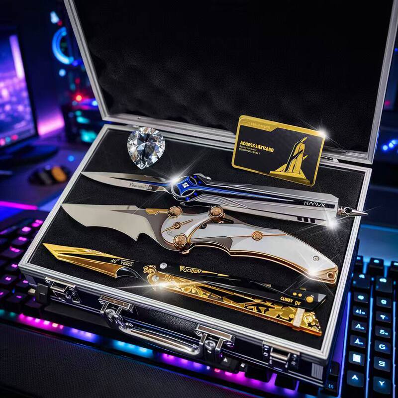 Official Genuine Delta Force Merchandise Polaris Spring Knife Mercy Folding Knife Metal Model Unsharpened Official Genuine Delta Force Merchandise Polaris Spring Knife Mercy Folding Knife Metal Model Unsharpened