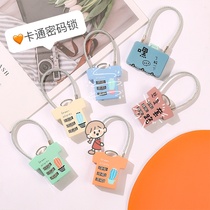 Student dormitory gym cabinet cabinet lock mini suitcase backpack home door small lock password lock padlock