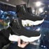 Ins super fire vớ giày nữ 2019 xuân hè mới Hàn Quốc ulzzang dày đế dày thể thao hoang dã giày cao - Giày cao gót giày thể thao nữ cổ cao đen Giày cao gót