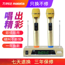 Wanlida Wireless One Drag Two Professional Microphone Home KTV Singing K Song Conference Stage U Section Special Microphone