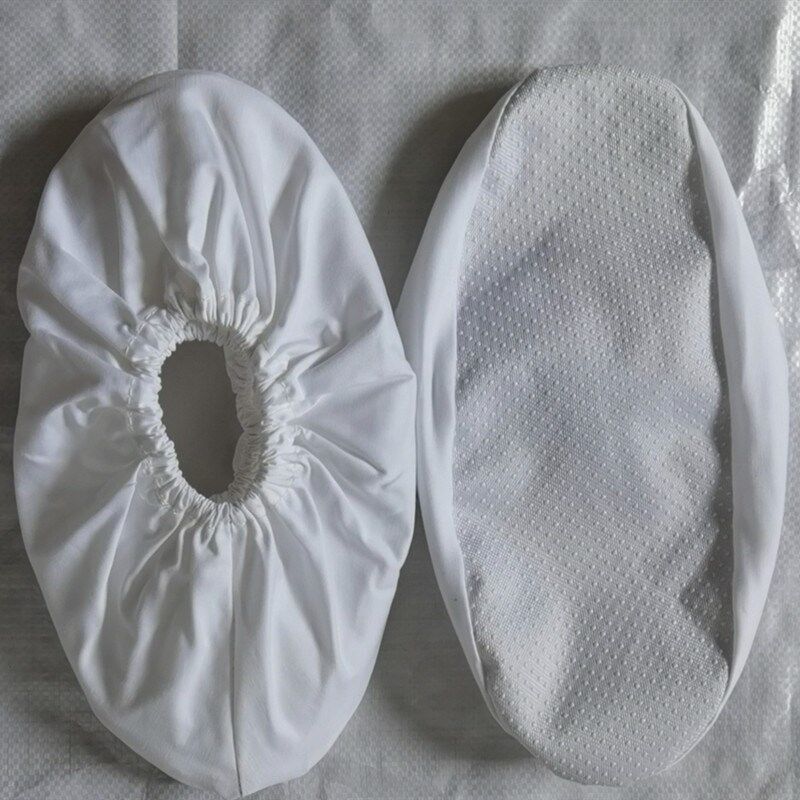 Pure cotton white cloth shoe cover adult shoe cover dust-free cleaning foot cover workshop factory shoe cover ten pairs