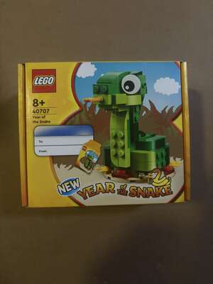 LEGO 40707 Festival Series Snake Year Square Head Children's Building Block Toy Gift Table Decoration