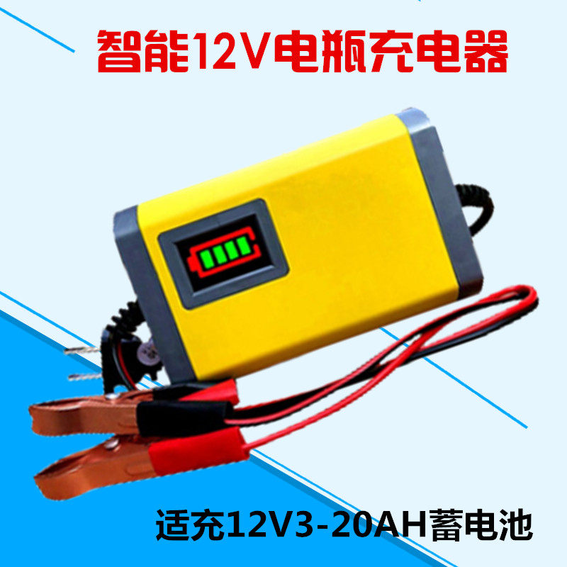 Pedal Locomotive battery charger 12V maintenance-free storage battery 12 V charging motor intelligent repair universal