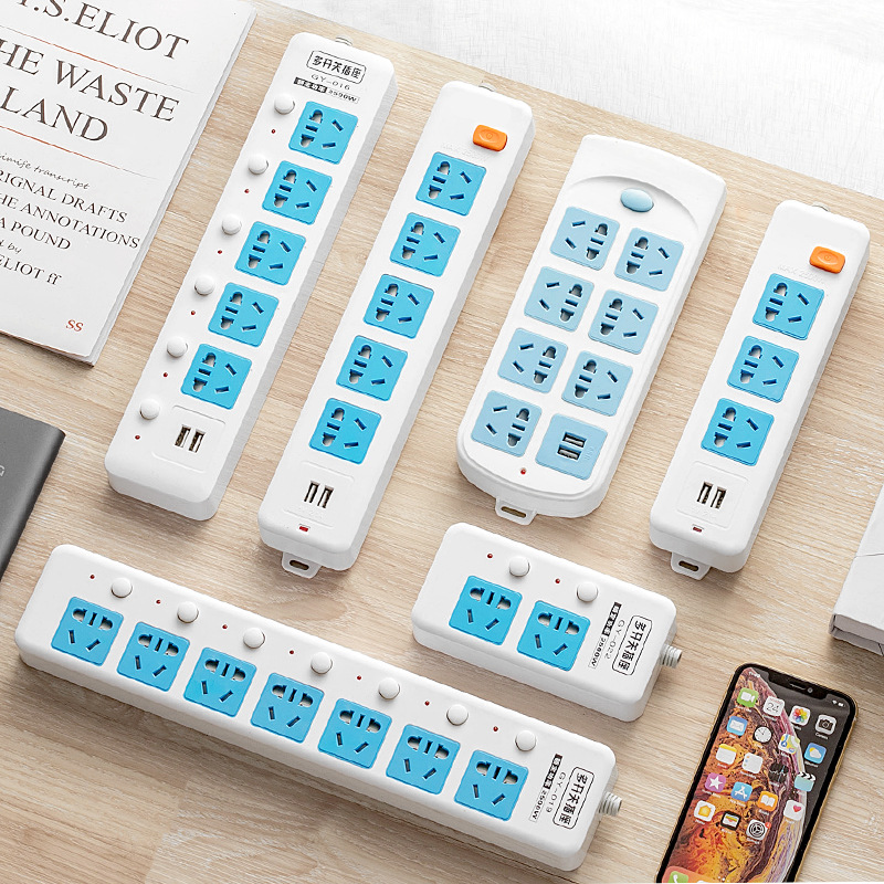 Self-wiring independent switch wireless socket panel perforated with usb charging plugboard plugging patch panel without wire-Taobao