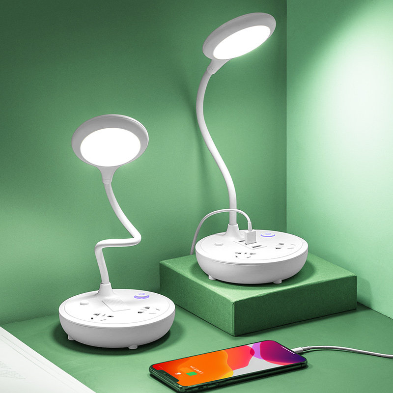 Bedroom bed headlight moon baby students learn special deskWrite LED lightsRemote control plug-in style baby breastfeeding eye-feeding soft multifunction socket table lamp adjustment brightness