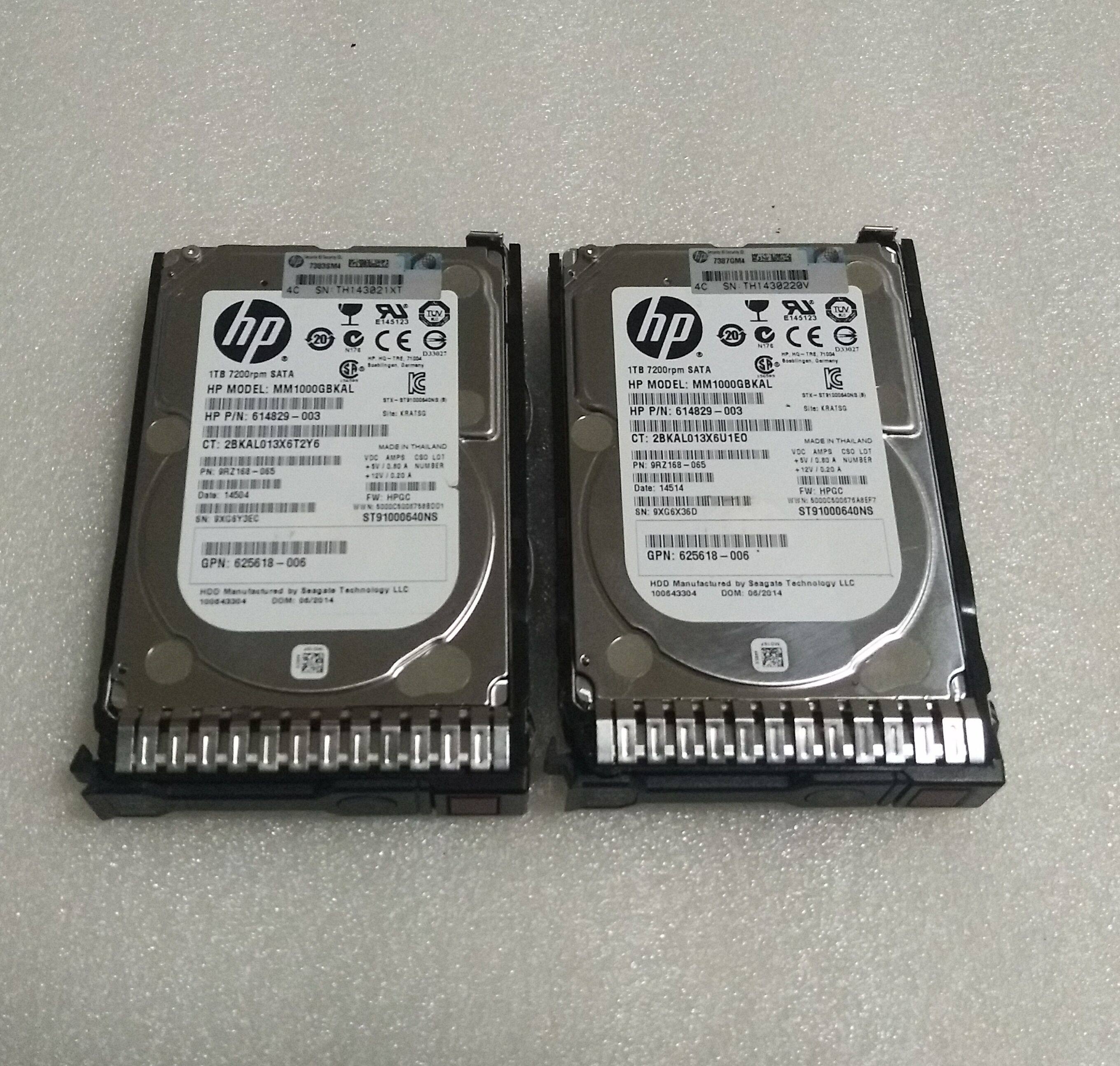 HP HP 655710-B21 656108-001 1TB 2 5 7 2K SATA G8 original hard drive