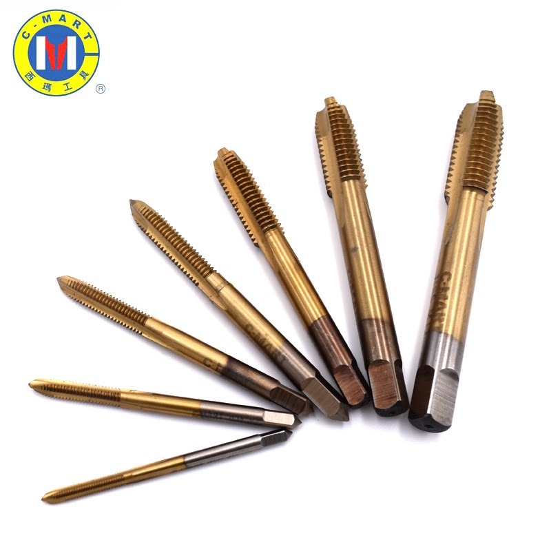 West Ma Plated Titanium Machine With Screw Tapping High Speed Net Straight Groove Screw Tapping tooth suit 20 pieces of 40 pieces of 40 pieces set screw tapping M3-M12