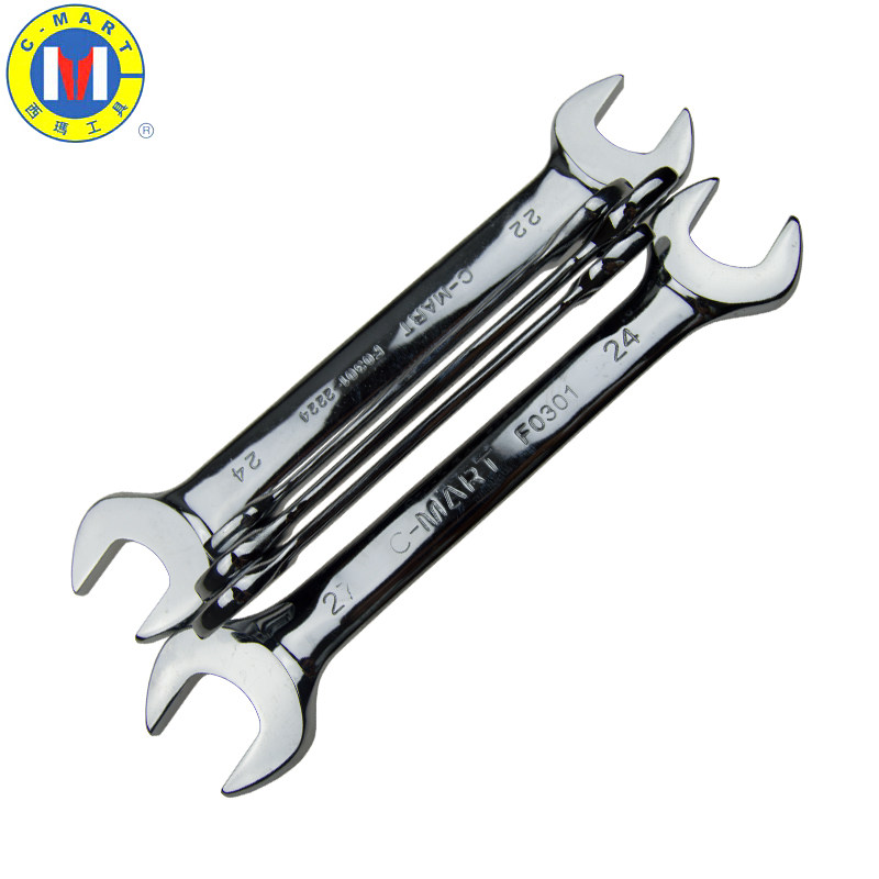 Sima C-MART mirror double head stay wrench with double head opening wrench fork wrench 5 5-23MM