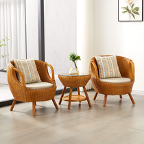 Vine chair three pieces of balcony pure hand-crafted colored network red vine chair awesome luxury bamboo vine chair