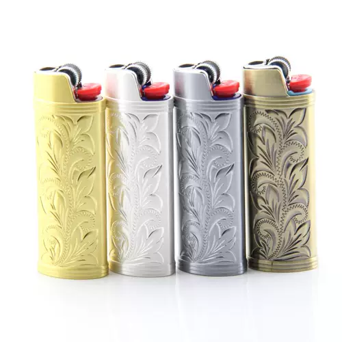 Одноразовая зажигалка, металлический вкладыш, Франция, J6