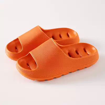 Thick bottom leaking slippers, women's bathing, quick-drying, non-slip soft bottom EVA one-piece light Japanese Cave